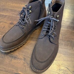 Steve Madden Ortholite Lace-Up Boots – Brown | NEW Without Box